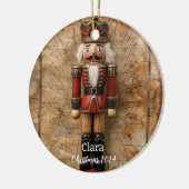 Notenkraker gepersonaliseerde kerst ornament (Links)