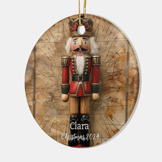 Notenkraker gepersonaliseerde kerst ornament (Links)