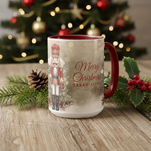 Notenkraker Gepersonaliseerde Vrolijke Kerstkoffie Mok
