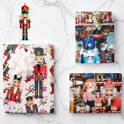 Notenkraker Gooit Kerstsnoep 3  Inpakpapier Vel