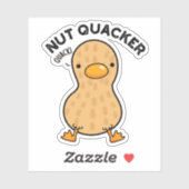 Notenkraker Grappige Pinda Woorden Sticker (Vel)
