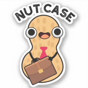 Notenkraker Grappige Pinda Woordspelingen Sticker