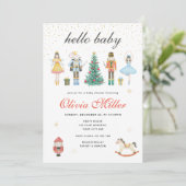 Notenkraker Hallo Baby Shower Kaart (Staand voorkant)