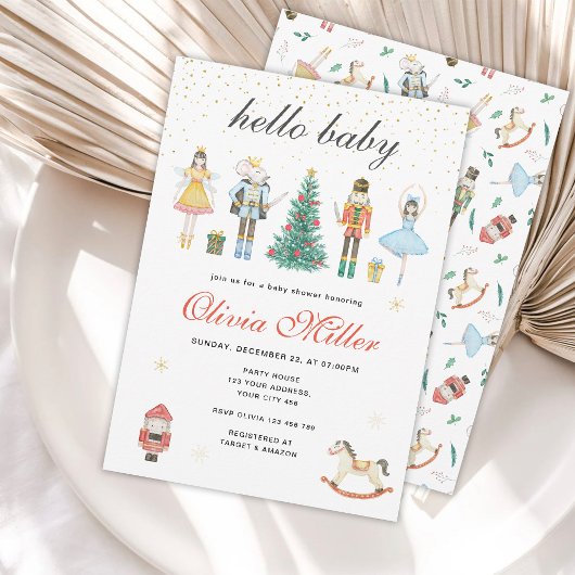 Notenkraker Hallo Baby Shower Kaart