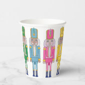 Notenkraker Heldere en Zoete Whimsical Kerstmis Papieren Bekers (Rechts)