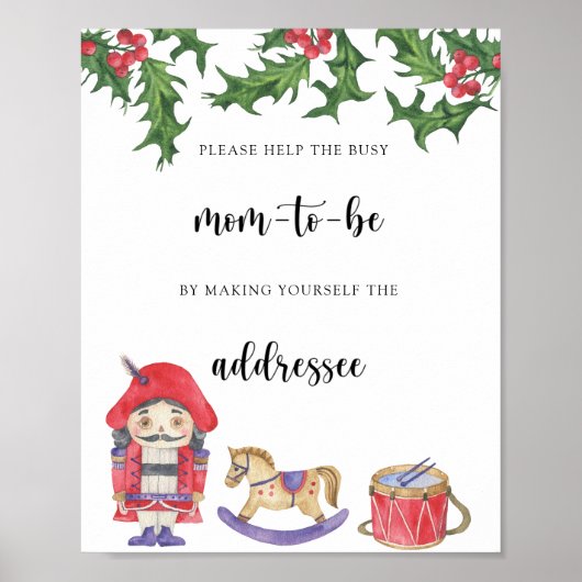 Notenkraker - Help het Drukke Mom-to-Be Poster (Voorkant)