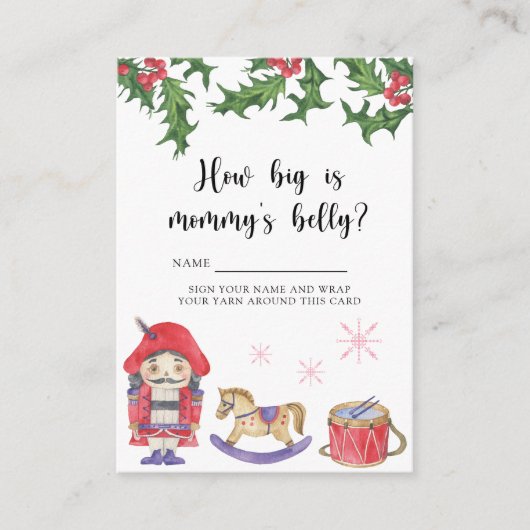 Notenkraker - Hoe groot is mama's buik Informatiekaartje (Voorkant)