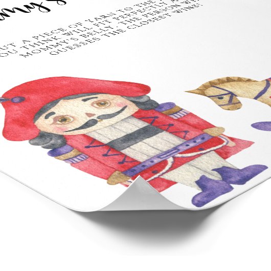 Notenkraker - Hoe groot is mama's buik spel Poster (Hoek)