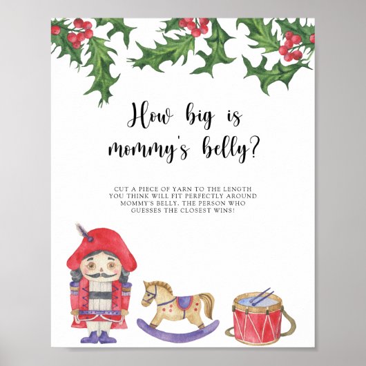 Notenkraker - Hoe groot is mama's buik spel Poster (Voorkant)