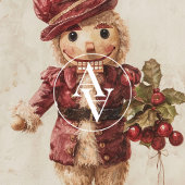 Notenkraker Holly Berries Schilderen Kerstkunst Poster