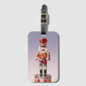 Notenkraker hond soldaat bagagelabel (Voorkant (verticaal))