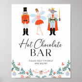 Notenkraker Hot Chocolate Bar Kerstfeest Poster (Voorkant)