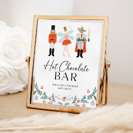 Notenkraker Hot Chocolate Bar Kerstfeest Poster