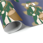 🎁 Notenkraker Inpakpapier Navyblauw & Goud 🎁 (Rol Hoek)