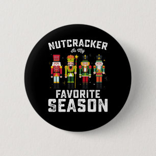 Notenkraker is mijn favoriete kerstfeestseizoen ronde button 5,7 cm