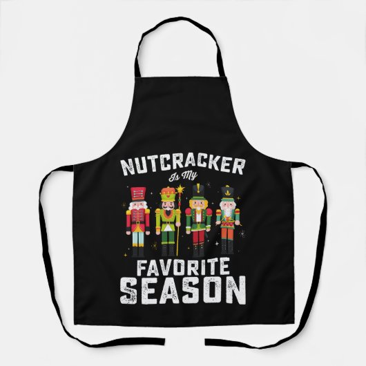 Notenkraker is mijn favoriete kerstfeestseizoen schort (Voorkant)