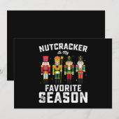 Notenkraker is mijn favoriete kerstvakantie van he kaart (Voorkant / Achterkant)