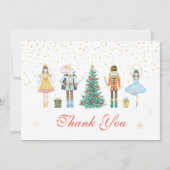 Notenkraker Kerst Baby shower Bedankkaart (Voorkant)