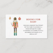 Notenkraker Kerst Baby shower Boek Verzoek Informatiekaartje (Voorkant)