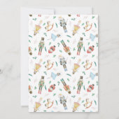 Notenkraker Kerst Baby shower Kaart (Achterkant)