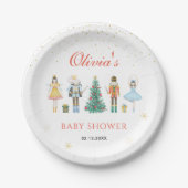 Notenkraker Kerst Baby shower Papieren Bordje (Voorkant)