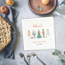 Notenkraker Kerst Baby shower servet