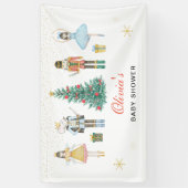 Notenkraker Kerst Baby shower Spandoek (Verticaal)