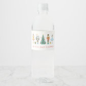 Notenkraker Kerst Baby shower Waterfles Etiket (Voorkant)