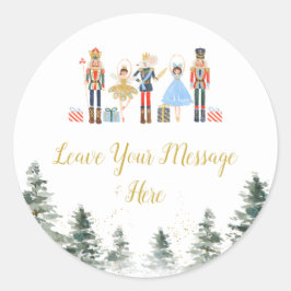 Notenkraker Kerst Bruilofts Thee Houd Van Je Beric Ronde Sticker