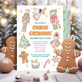 Notenkraker Kerst Cookie Exchange Party Kaart