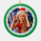 Notenkraker kerst gepersonaliseerde Kinder foto Keramisch Ornament (Achterkant)