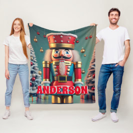 Notenkraker Kerst Gepersonaliseerde Kinderen Fleece Deken