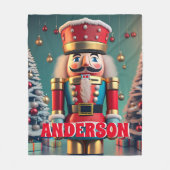 Notenkraker Kerst Gepersonaliseerde Kinderen Fleece Deken (Voorkant)
