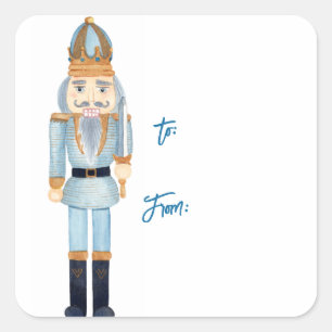 Notenkraker Kerst Gift Label Sticker