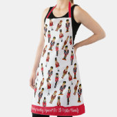 Notenkraker Kerst Gift Voeg naam & tekst toe Schort (Insitu)