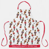 Notenkraker Kerst Gift Voeg naam & tekst toe Schort (Voorkant)