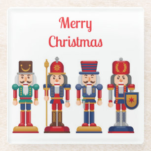 Notenkraker Kerst Glas Onderzetter