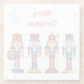 Notenkraker Kerst Glas Onderzetter (Achterkant)