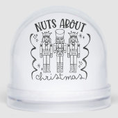 Notenkraker Kerst Grappige Kerst Notenkraker Sneeuwbol (Voorkant)