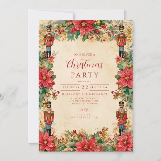  Notenkraker Kerst Kaart (Voorkant)