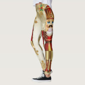 Notenkraker Kerst Leggings Gouden Sneeuw (Links)