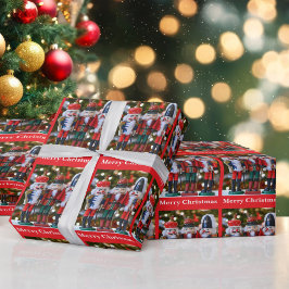 Notenkraker Kerst- of vakantiegroet rol van Cadeaupapier