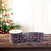 Notenkraker kerst paarse lint