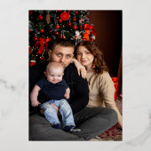 Notenkraker Kerst Party Foto Folie Uitnodiging (Achterkant)