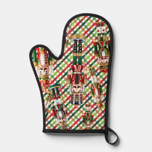 Notenkraker Kerst Plaid Ovenwant (Voorkant)