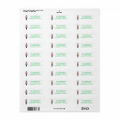 Notenkraker kerst retour adres label (Full Sheet)