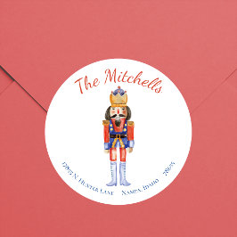 Notenkraker kerst retour adres label