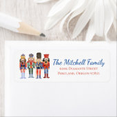 Notenkraker Kerst retour adreslabels Etiket (Insitu)