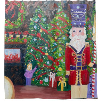 Notenkraker Kerst Showergordijn Douchegordijn