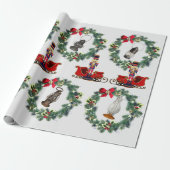 Notenkraker Kerst Sleigh Lantaarns Cadeaupapier (Uitgerold)